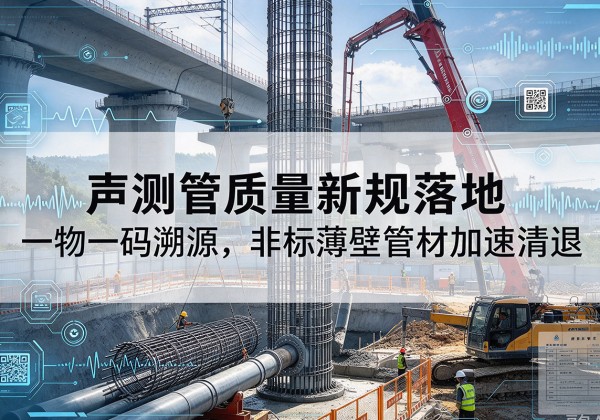 五指山声测管质量新规落地，一物一码溯源，非标薄壁管材加速清退